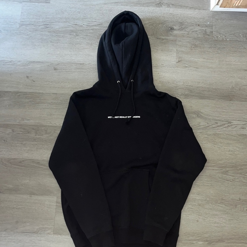 We’re Not Really Strangers Black Hoodie